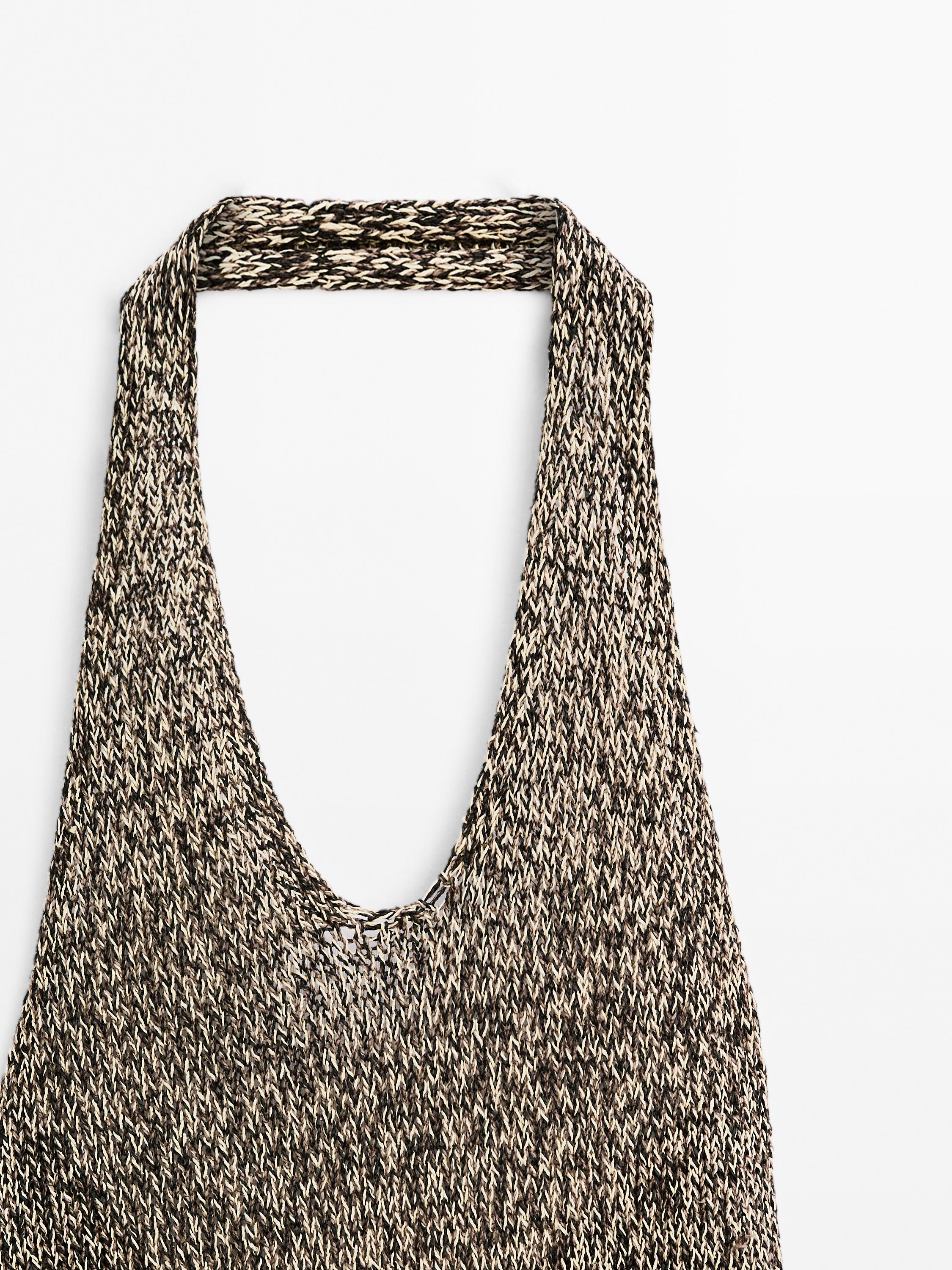 Long contrast dress - STUDIO